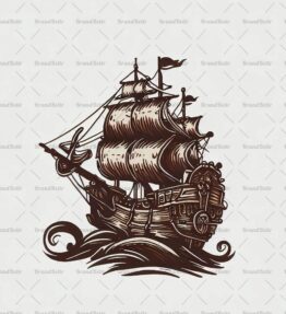 Antikes Piratenschiff